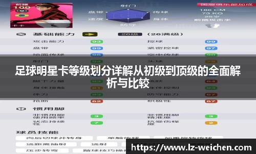 足球明星卡等级划分详解从初级到顶级的全面解析与比较